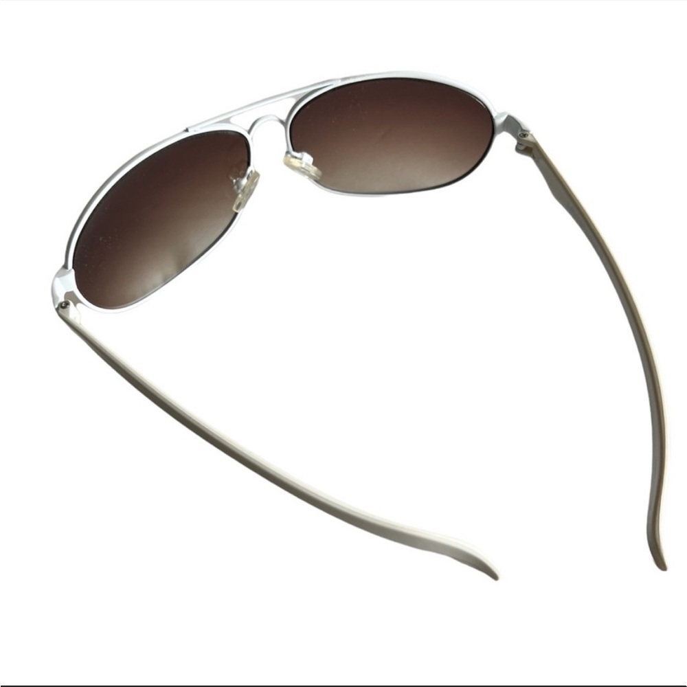LEVI’S Aviator Sunglasses White Gradient Brown Lens - Picture 10 of 16